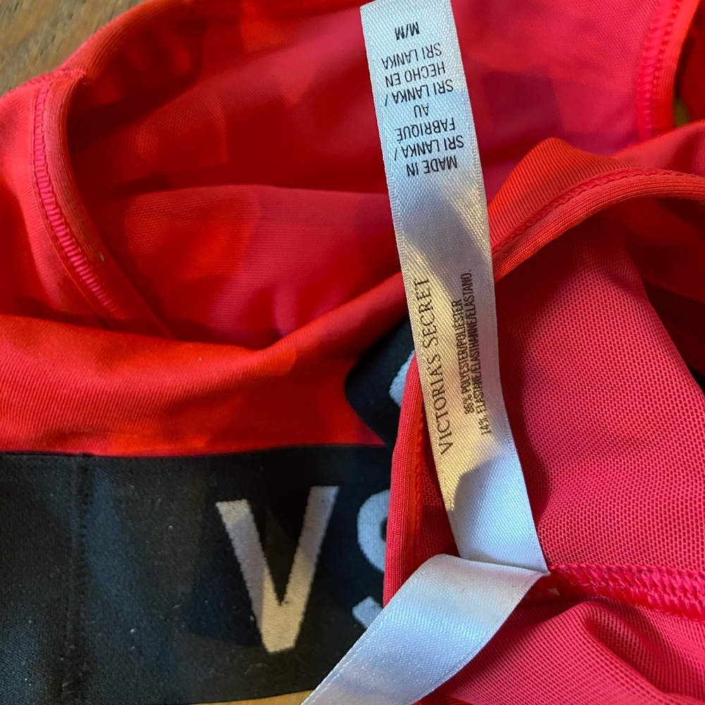 Pink/Red Victoria Secret Sports Bra - Picture 2 of 2